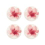 Hermia Fleur Pink Toi 4 TT 22 Juego de 4 Platos de Postre Multicolor 22 cm